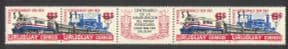 Uruguay 1972 (1969) Steam Engine/ Diesel Loco/Trains/ Railways/ Rail/ Transport 2 x o/p prs (n24871)