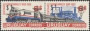 Uruguay 1972 (1969) Steam Engine/ Trains/ Railway/ Rail/ Transport 2v o/p (n24177)