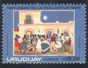 Uruguay 1976 Slavery / Abolition / Art / People / Paintings / Artists 1v (n40391)