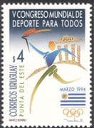 Uruguay 1994 Olympic Games/ Olympics/ Sport/ Torch/ Flag/ World Sports Congress/ Animation 1v (n22704)