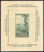 USA 1937 Tree / Forestry / Nature / StampEx / Mountain imp m / s (n22981)