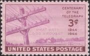 USA 1944 Telegraph 100th Anniversary/ Communications/ Telecommunications/ Telecomms 1v (us1000)