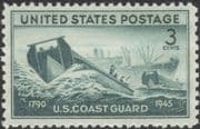 USA 1945 US Coastguard Service/ People/ Ships/ Boats/ Nautical/ Transport 1v (n44978)