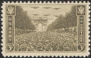 USA 1945 Victory Parade/Military/ WWII/ World War Two/ Army/Planes/Arc de Triomphe 1v n45011