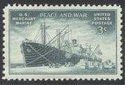 USA 1946 Ship/Sail/Boat/Merchant Navy/Nautical/Transport 1v n24376