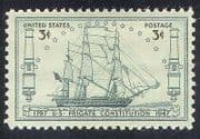 USA 1947 Ship/ Sail/ Boat/ Frigate/ Navy/ Warship/ Nautical/ Transport 1v (n24374)