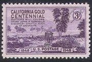 USA 1948 California Gold Rush / Metal / Minerals / Mining / Mill / History 1v (n40805)