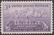 USA 1948 Cattle/ Horses/ Wagon/ Transport/ Animals/ Fort Kearny/ Buildings 1v (n29246)