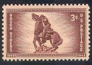 USA 1948 Cavalry/Army/ Military / Horse / Rider /Animals /Nature /Statue 1v n40173