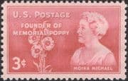 USA 1948 Moina Michael/ Memorial Poppies/ Soldiers/ War/ Poppy/ Flowers/ Military 1v (n45015)