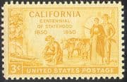 USA 1950 Cattle/ Farming/ Fruit/ Ship/ Gold Mining/ Oil Well/ Transport 1v (n29237)
