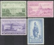 USA 1950 Washington/ Capital Anniversary/ Capitol/ White House/ Buildings/ Architecture 4v (n43310)