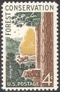 USA 1958 Deer/ Trees/ Forest/ Nature/ Conservation/ Environment/ Animals 1v (n29200)