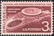 USA 1958 Pavilion/ EXPO/ Exhibition/ Buildings/ Architecture/ Trade/ Commerce 1v (n43721)