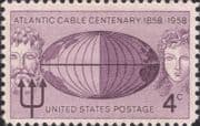 USA 1958 Trans-Atlantic Cable 100th/ Telegraph/ Communications/ Telecomms 1v (us1001)