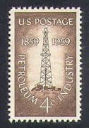 USA 1959 Petroleum Industry / Oil / Oil-well / Drilling / Derrick / Minerals 1v (n37268)