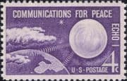 USA 1960 "Echo 1"/ Satellite/ Telecommunications/ Telecomms/ Communications/ Space 1v (n43505t)