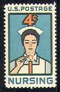 USA 1961 Nursing / Nurse / Medical / Health / Candle/ Welfare 1v n29037