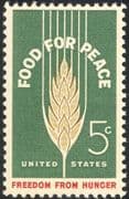 USA 1963 Food Programme/ Freedom From Hunger/ FAO/ FFH/ Wheat/ Crops 1v (n43428)
