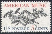 USA 1964 Music / Musical Instruments / Lute / Horn / Entertainment 1v (n40801)