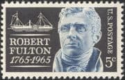 USA 1965 Robert Fulton/ Ships/ Boats/ Nautical/ Transport/ Paddle Steamer 1v (n45019)
