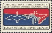 USA 1966 Migrating Birds/ Migratory Treaty/ Nature/ Wildlife/ Animation 1v (n29047)