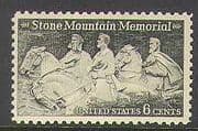 USA 1970 Horses/ Statue/ Confederate Memorial/ Military/ Art/ Carving 1v (n23541)