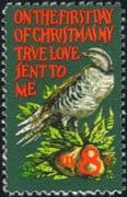 USA 1971 Christmas/ Partridge/ Tree/ Bird/ Fruit/ Carol/ Seasonal Greetings 1v (n29232)