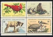 USA 1972 Birds / Sheep / Seals / Conservation 4v blk (n20313)