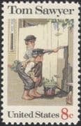 USA 1972 "Tom Sawyer"/ Mark Twain/ Children's Books/ Stories/ Authors 1v (n45025)