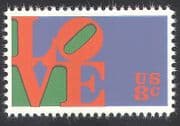 USA 1973 Greetings / Love / Animation / Design 1v (n29233)