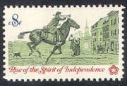 USA 1973 Horse / Rider / Mail / Post / Independence / Animals / Nature / Transport 1v (n24618)