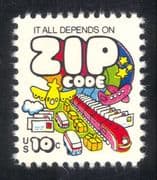 USA 1973 Postal Transport/ Train/ Planes/ Bus/ Zip Code/ Motoring/ Railways/ Aviation 1v (n29301)