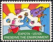 USA 1974 "EXPO '74" World Fair/ Environment/ Commerce/ Cartoons/ Animation 1v (n44987)