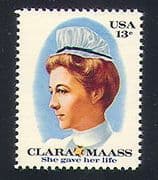 USA 1976 Clara Maass / Nurse / Medical / Health / Welfare / Nursing / / People 1v (n33332)