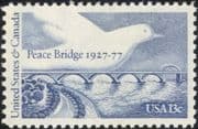 USA 1977 Peace Bridge/ Dove/ Architecture/ Transport/ Roads/ Birds/ River/ Engineering 1v (n45002)