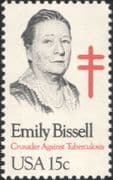 USA 1980 Emily Bissell/ Health Campaigner/ Tuberculosis/ Medical/ Welfare/ TB 1v (us1005)
