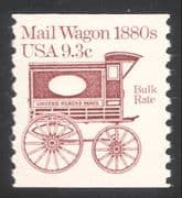 USA 1981 Horse Drawn Mail Wagon/ Coach/ Post/ Postal Transport 1v coil (n24525)