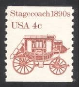 USA 1981 Horse drawn Stagecoach/ Coach/ Carriage/ Transport 1v coil (n24537)