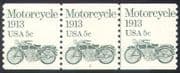 USA 1981 Motorcycles/ Motorbikes/ Transport 3v coil stp plate 3 (n24148b)