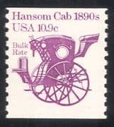 USA 1981 Transport/ Hansom Cab/ Horse Drawn Carriages 1v coil BULK RATE o/p (n43730)