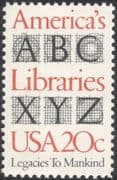 USA 1982 Library/Reading/Book/Typography/Printing/Graphic Design/Art 1v n44830