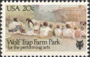 USA 1982 Wolf Trap Farm Park/ Theatre/ Performing Arts/ Acting/ Actors/ Buildings 1v (us1016)