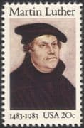 USA 1983 Martin Luther/ Protestant Reformer/ Reform/ People/ Religion/ History 1v (n44822)