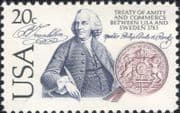 USA 1983 USA-Sweden Treaty 200th/ Benjamin Franklin/ Seal/ Amity/ Commerce 1v (us1026)