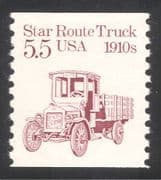 USA 1985 Star Route Truck/ Motors/ Lorry/ Business/ Transport 1v coil (n24523)