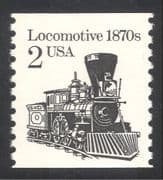 USA 1985 Steam Engine/ Locomotive/ Trains/ Railway/ Rail /Transport 1v coil (n25159)