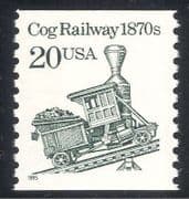 USA 1985 Steam  Engine/  Train  /  Cog Railway  /  Transport 1v (n24280)