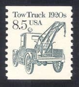 USA 1985 Transport/ Tow Truck/ Motors/ Motoring/ Business/ Commerce 1v coil (n24521)