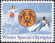 USA 1985 Winter Special Olympic Games/ Olympics/ Skating/ Skiing/ Sports 1v (us1026)
